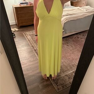 Natori chartreuse Maxi Dress